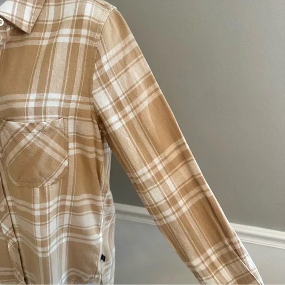 Gap Women's Soft Cotton Relaxed Fit Button Up Flannel Shirt Size Large-New - Picture 5 of 15
